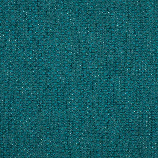 Close-up of a deep teal plain weave fabric with fine textured speckling
