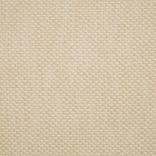 Close-up of a warm vanilla cream woven plain fabric with fine basket texture