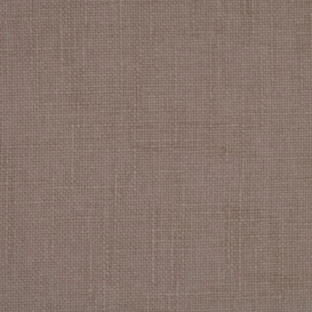 Close-up of a soft mushroom taupe plain weave fabric with fine textured surface