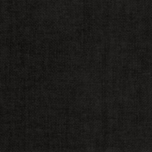 Deep charcoal black plain woven fabric with a fine, tightly grained texture