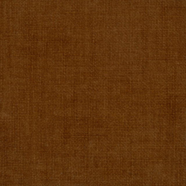 Close-up of warm copper-brown plain woven fabric with fine texture