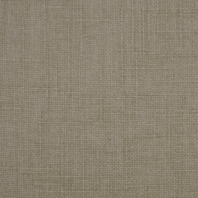 Close-up of a soft taupe hessian-textured plain fabric swatch