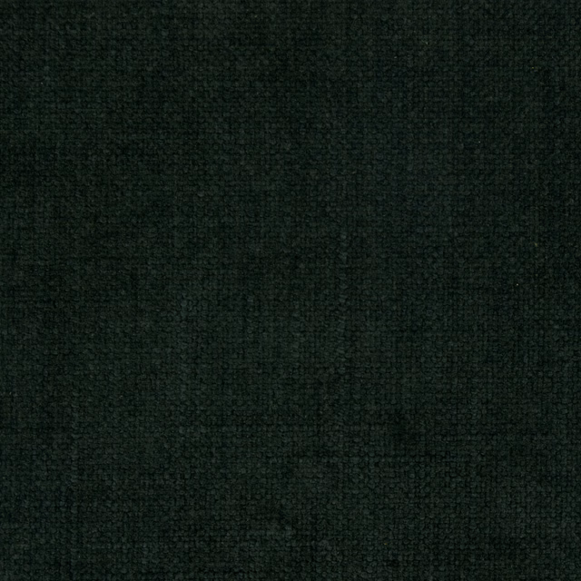 Dark forest green plain woven fabric swatch with a subtle textured finish