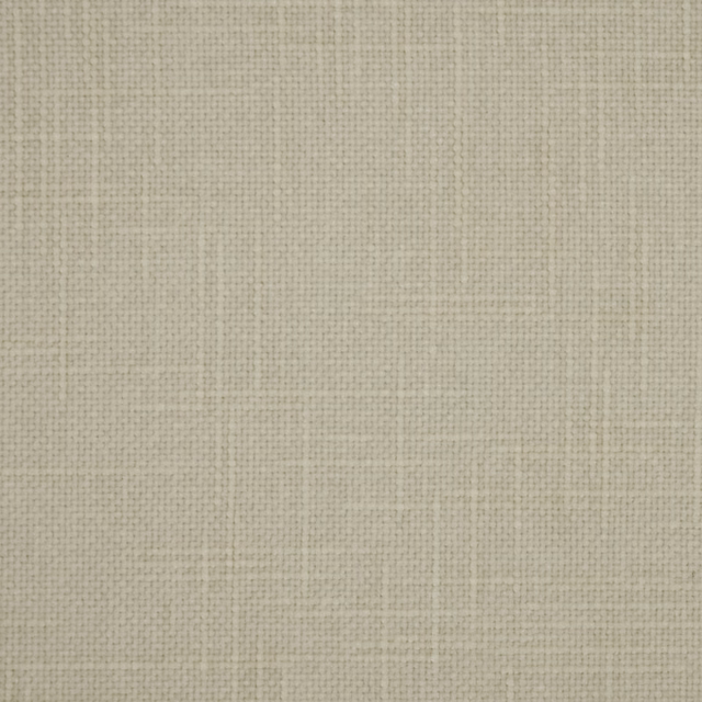 Close-up of a soft ivory plain weave fabric with fine linen-like texture