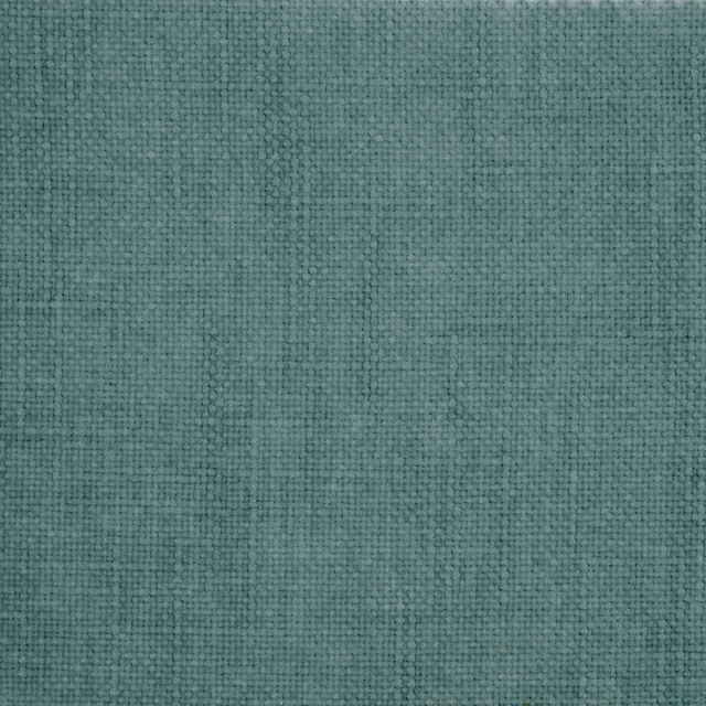 Muted teal plain woven fabric with a softly textured close weave
