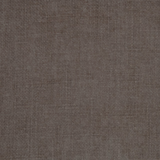 Close-up of warm mocha brown plain weave fabric with a fine textured surface