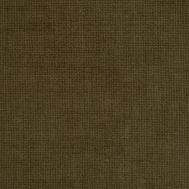 Close-up of muted olive plain fabric with a soft, lightly brushed texture