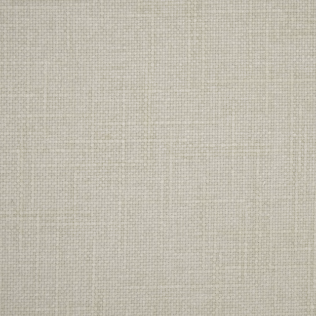 Close-up of a soft pearly cream plain woven fabric with fine grid texture