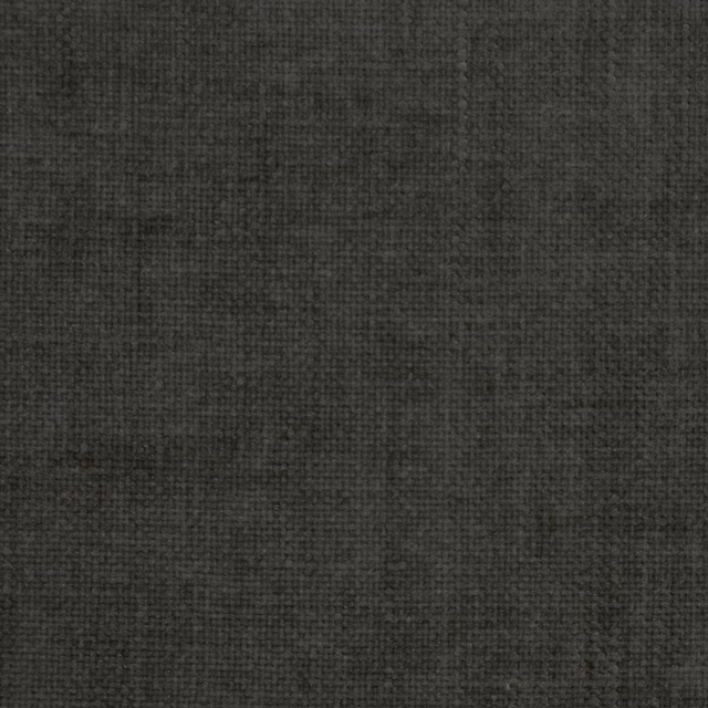 Close-up of a plain slate grey woven fabric with a soft textured finish
