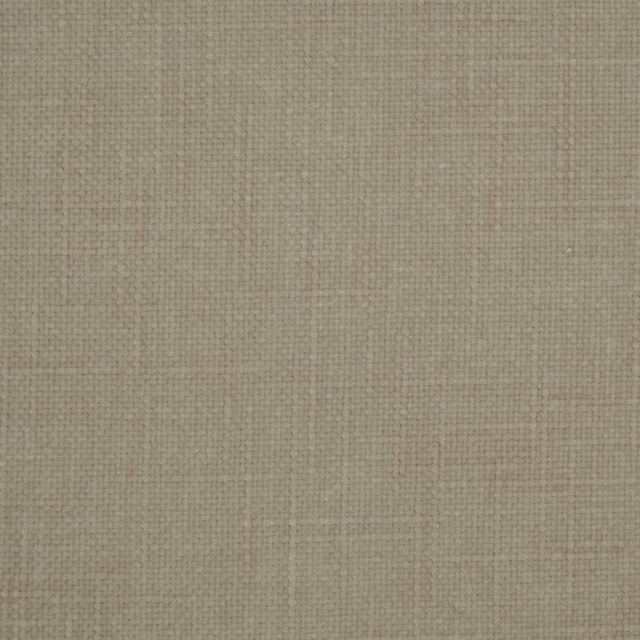 Close-up of a soft stone taupe plain weave fabric with fine texture