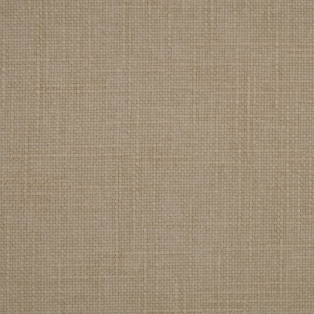 Soft vanilla beige plain weave fabric with subtle textured crosshatch