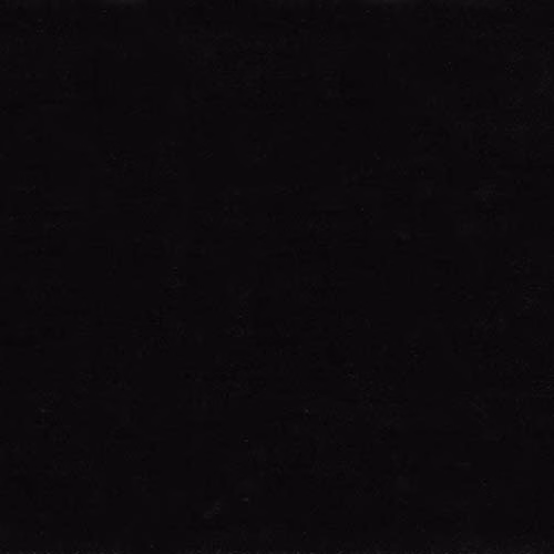 Near-solid jet black plain fabric swatch with a matte, low-sheen finish