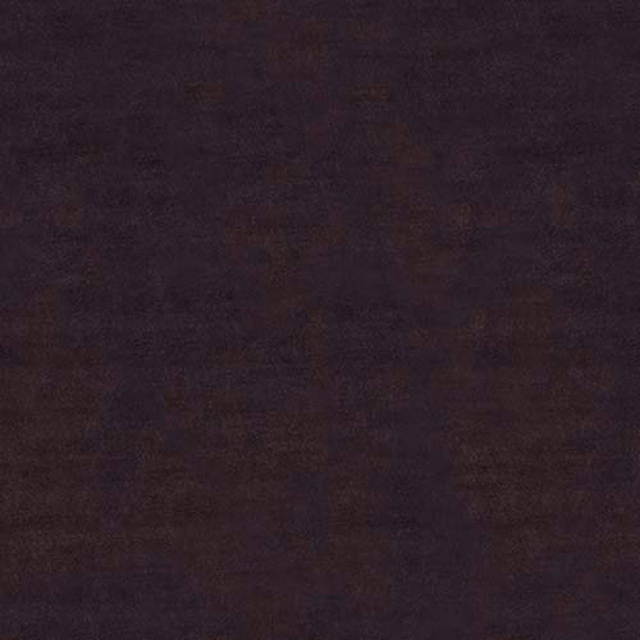 Dark eggplant purple plain fabric swatch with a softly mottled finish