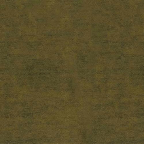 Muted moss olive plain fabric swatch with softly clouded texture
