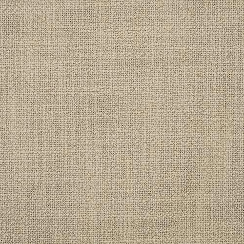 Close-up of softly woven barley beige plain fabric with fine textured surface