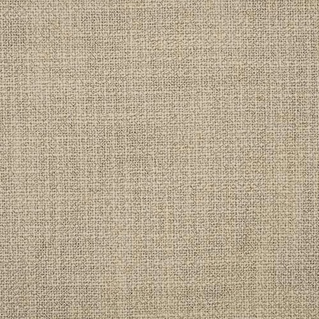 Close-up of softly woven barley beige plain fabric with fine textured surface
