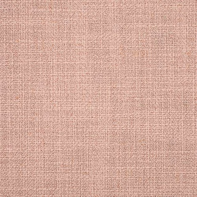 Close-up of a soft blush pink plain weave fabric with fine texture