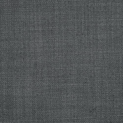 Close-up of a deep charcoal grey plain weave fabric with fine pebble texture