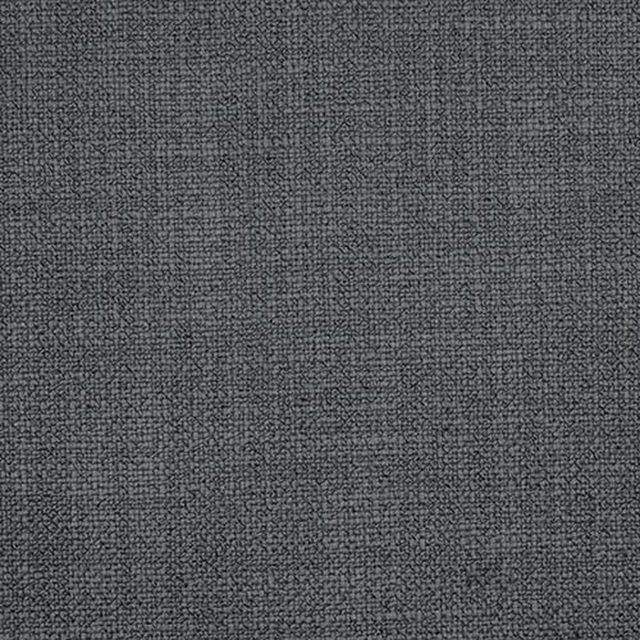Close-up of a deep charcoal grey plain weave fabric with fine pebble texture