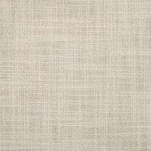 Close-up of pale chalk cream plain woven fabric with fine textured grid