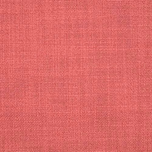 Coral pink plain woven fabric with a fine textured surface