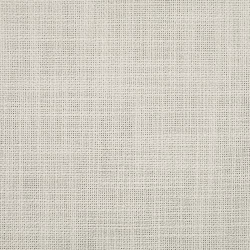 Close-up of soft ivory plain weave fabric with fine grid texture