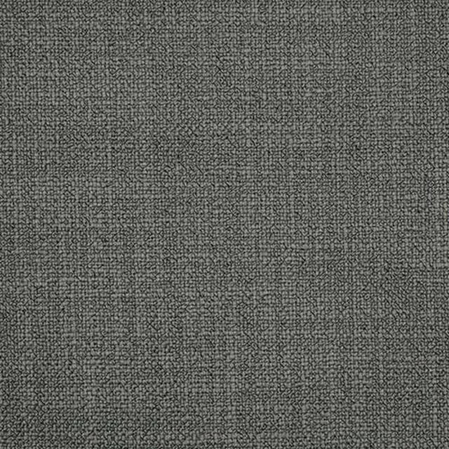Close-up of a cool grey plain woven fabric with fine pebbled texture