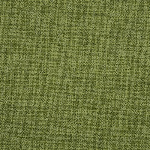 Close-up of a moss green plain woven fabric with a fine, textured surface