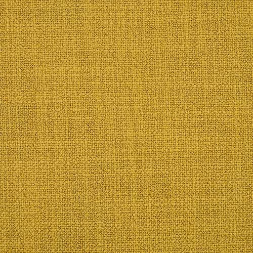 Close-up of mustard yellow plain weave fabric with fine textured surface
