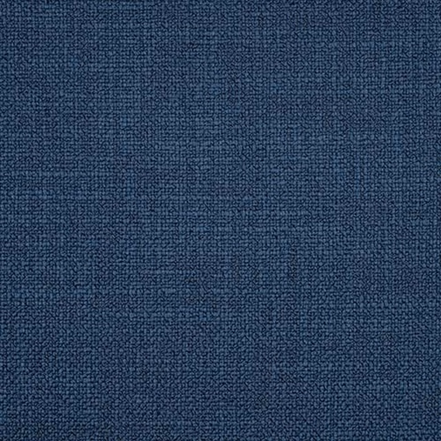 Close-up of deep navy plain woven fabric with a fine, textured surface