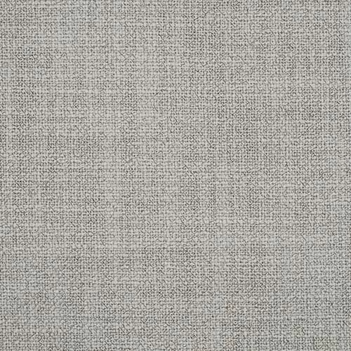 Close-up of a soft pebble-grey plain weave fabric with fine mottled texture