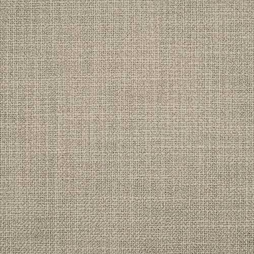 Close-up of warm sandstone beige woven plain fabric with fine texture