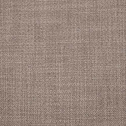 Close-up of a softly speckled taupe plain weave fabric with a tight textured finish