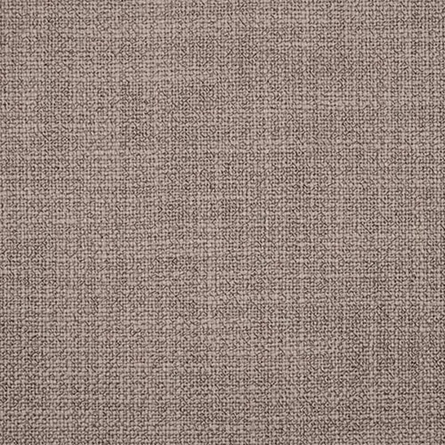 Close-up of a softly speckled taupe plain weave fabric with a tight textured finish