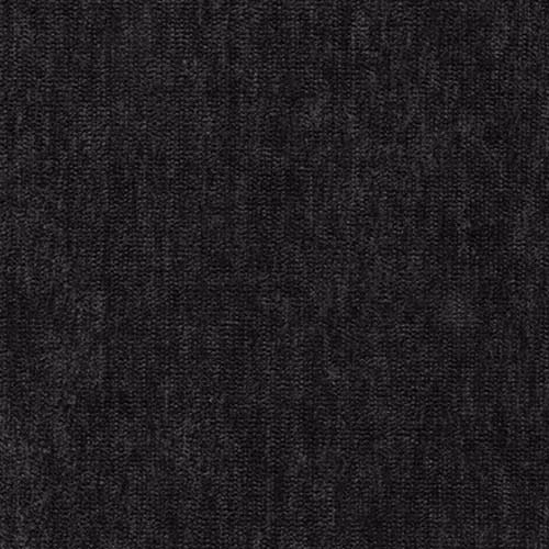 Dark anthracite plain fabric swatch with subtle woven texture