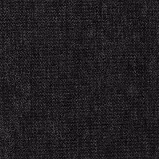 Dark anthracite plain fabric swatch with subtle woven texture