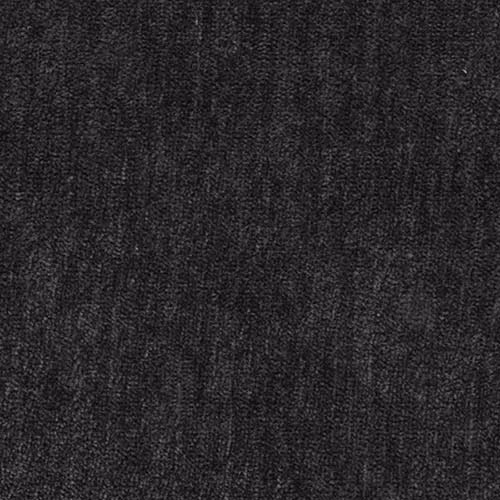 Close-up of deep charcoal plain fabric with soft brushed texture