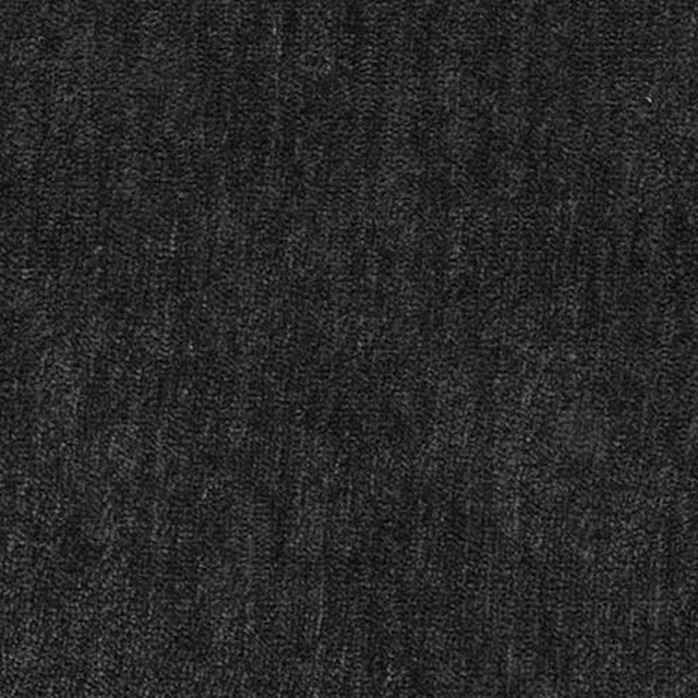 Close-up of deep charcoal plain fabric with soft brushed texture