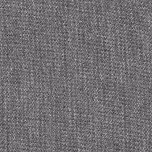 Close-up of a mid-grey plain woven fabric with fine marl texture