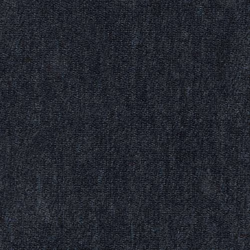 Dark navy plain fabric with a fine, softly textured weave