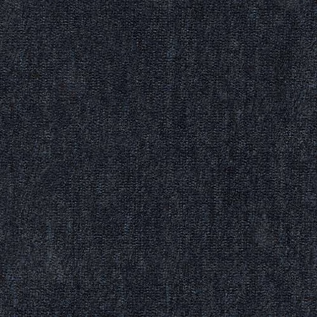 Dark navy plain fabric with a fine, softly textured weave