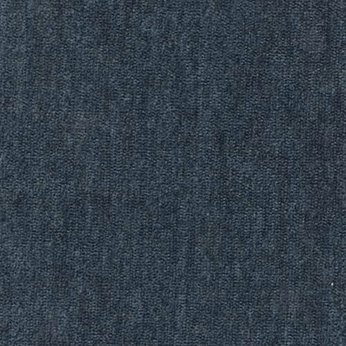 Deep ocean-blue plain fabric with a fine woven texture