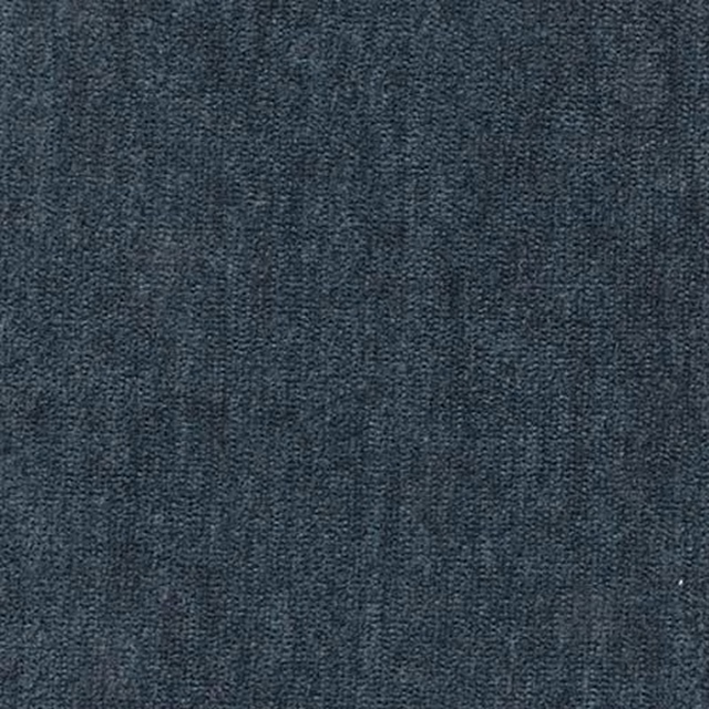 Deep ocean-blue plain fabric with a fine woven texture