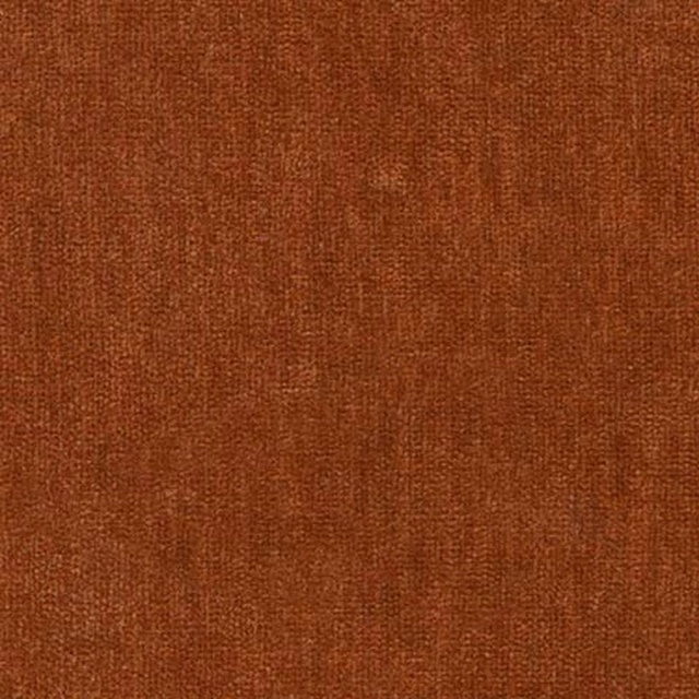Warm rust-orange plain woven fabric with a subtly mottled texture