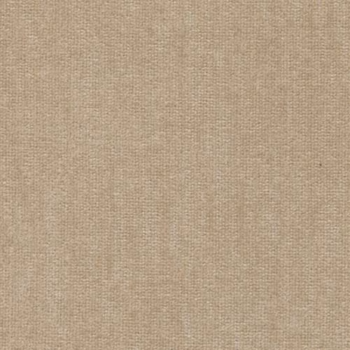 Close-up of warm sand beige plain weave fabric with a fine matte texture