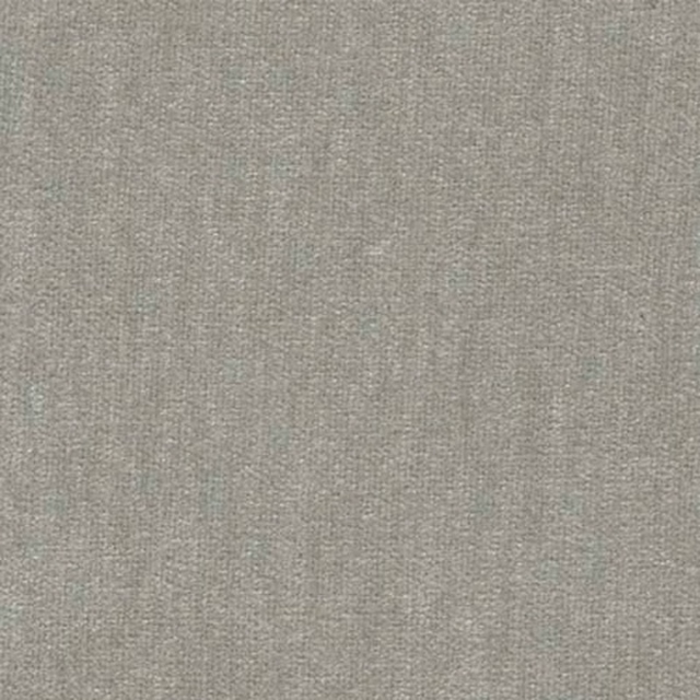 Close-up of a soft smoky grey plain weave fabric with fine texture
