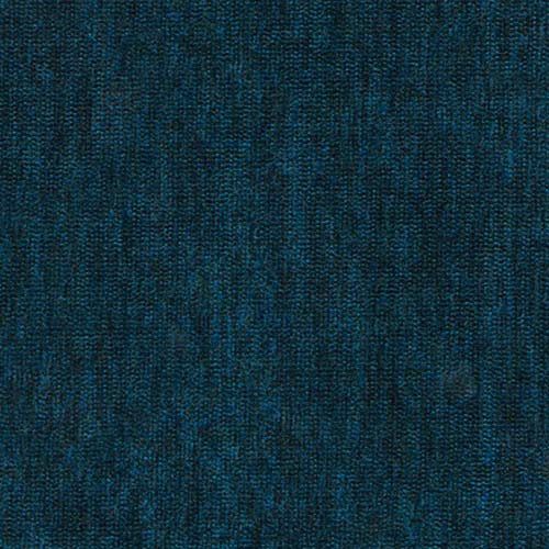 Close-up of deep teal woven plain fabric with fine textured surface