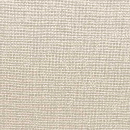 Close-up of a pale aluminium cream plain weave fabric with fine texture
