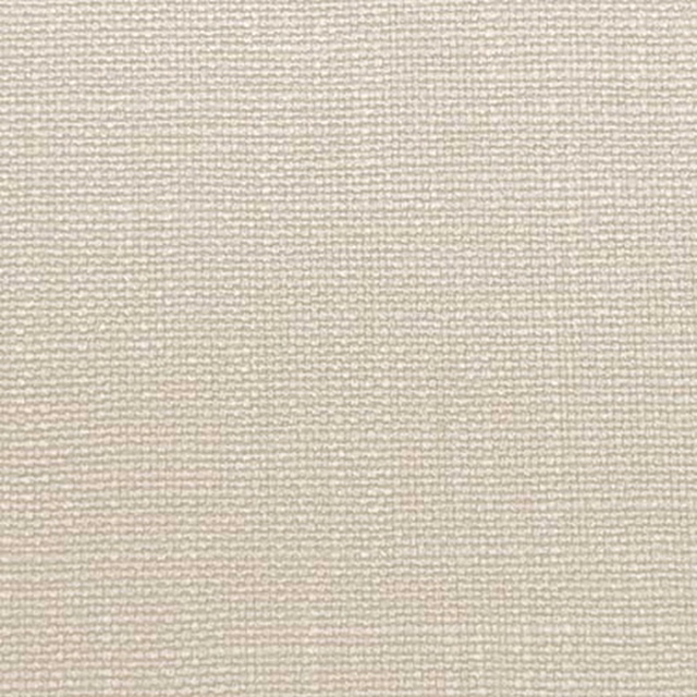 Close-up of a pale aluminium cream plain weave fabric with fine texture
