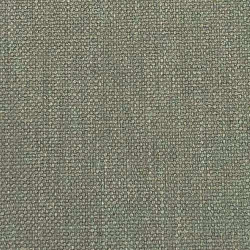 Close-up of a muted forest green plain woven upholstery fabric with a nubby texture